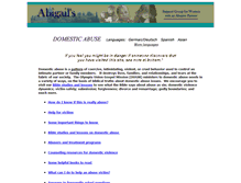 Tablet Screenshot of abigails.org